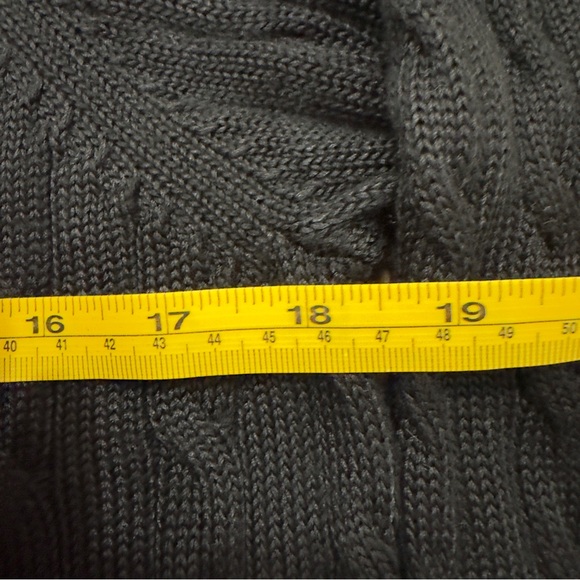 Lauren Ralph Lauren Y2K style Cable Knit off shoulder Sweater women’s size XL - Picture 5 of 8